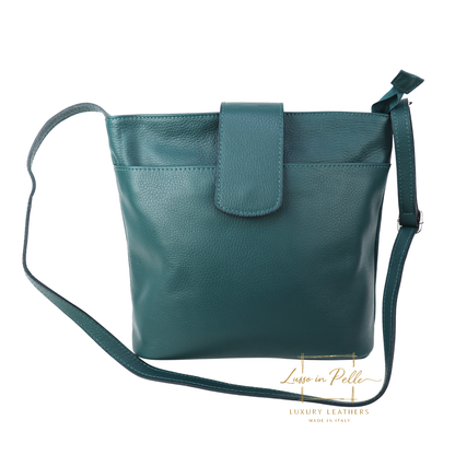 Italian Leather Shoulder/Crossbody Bag with Adjustable Straps