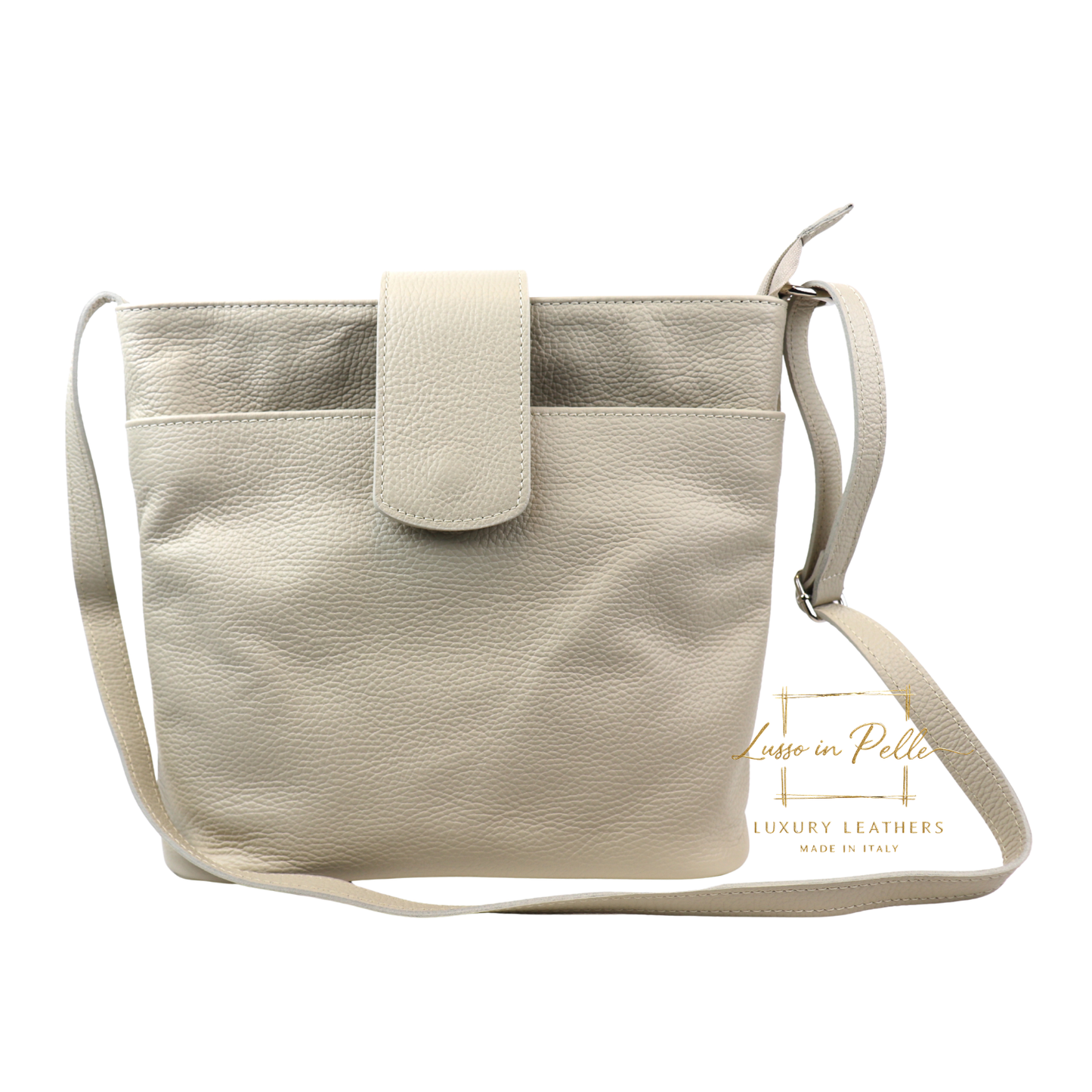Italian Leather Shoulder/Crossbody Bag with Adjustable Straps