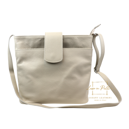 Italian Leather Shoulder/Crossbody Bag with Adjustable Straps