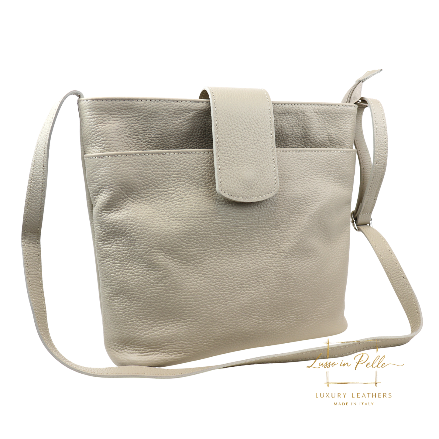 Italian Leather Shoulder/Crossbody Bag with Adjustable Straps
