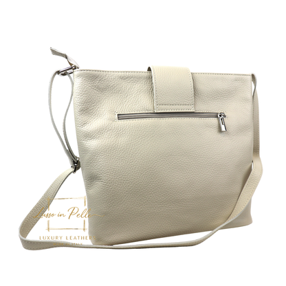 Italian Leather Shoulder/Crossbody Bag with Adjustable Straps