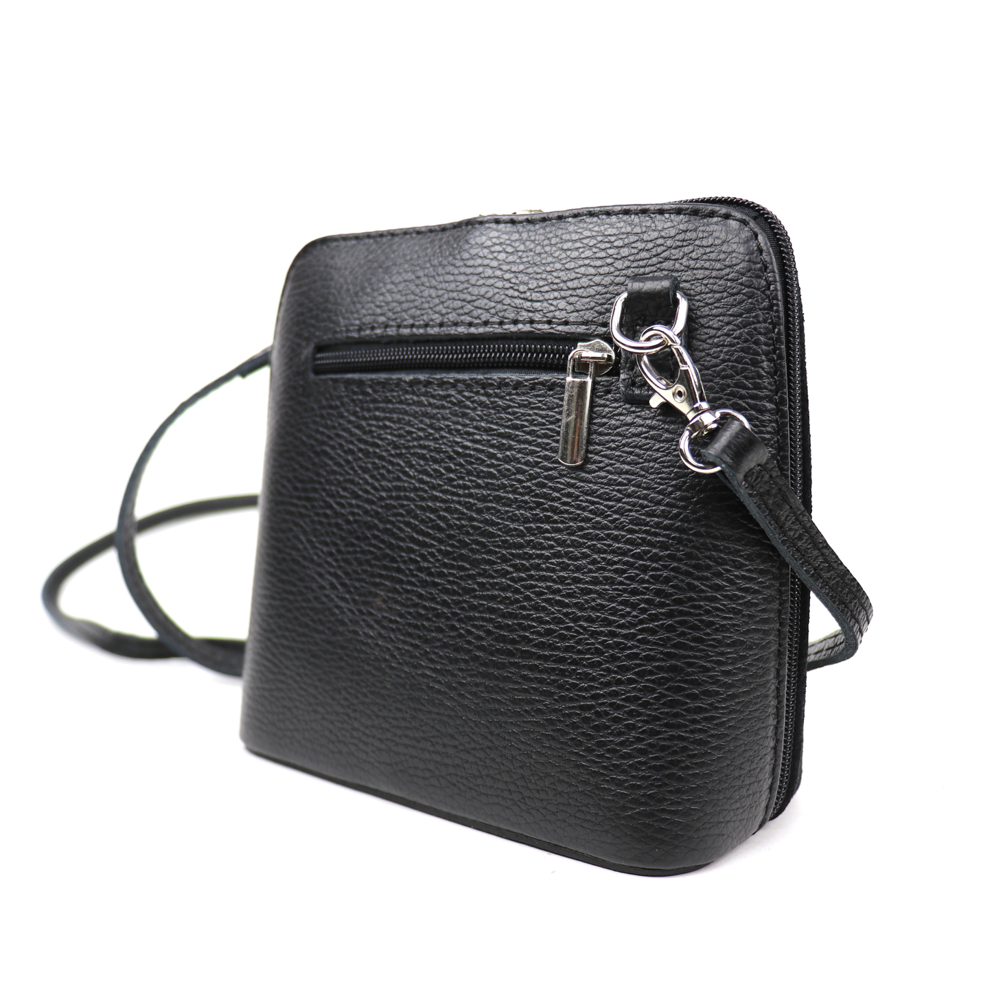 Ella Small Suede Front Grain Leather Handbag with Detachable Straps