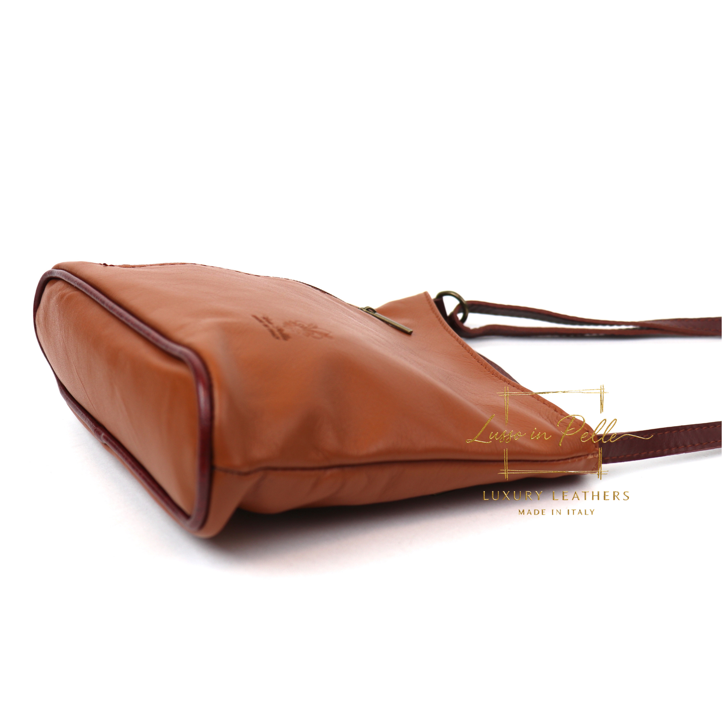 Genuine Soft Italian Leather Crossbody Messenger Handbag