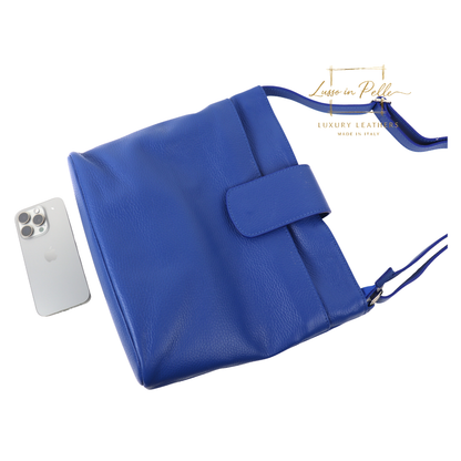 Italian Leather Shoulder/Crossbody Bag with Adjustable Straps