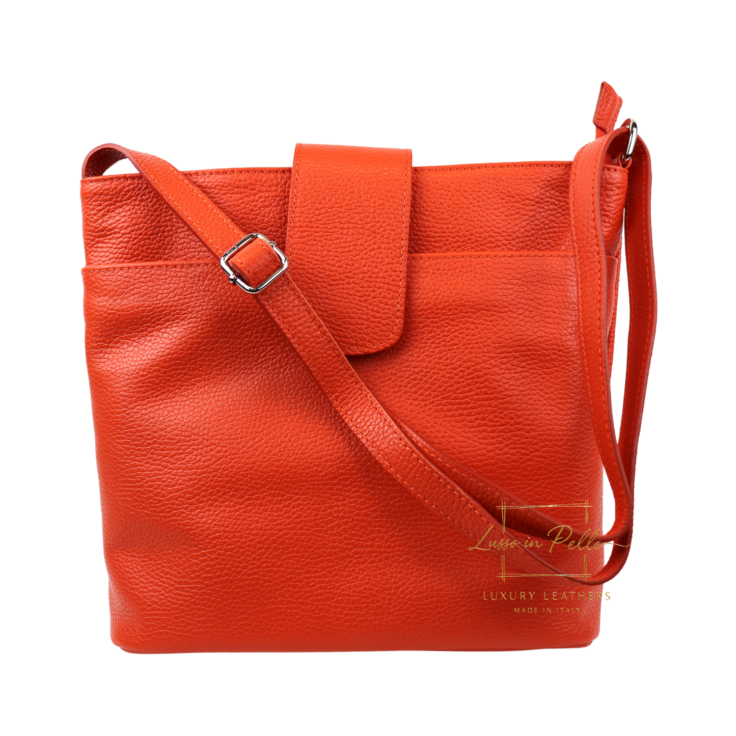 Italian Leather Shoulder/Crossbody Bag with Adjustable Straps