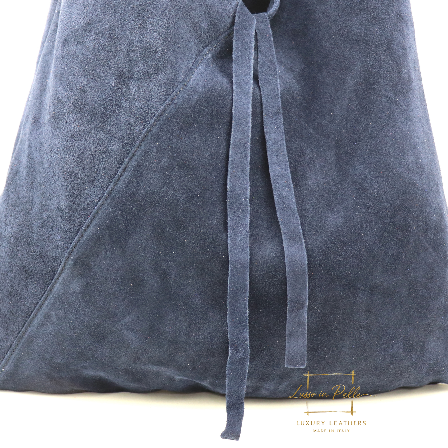Large Genuine Italian Suede Tote Bag