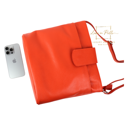 Italian Leather Shoulder/Crossbody Bag with Adjustable Straps