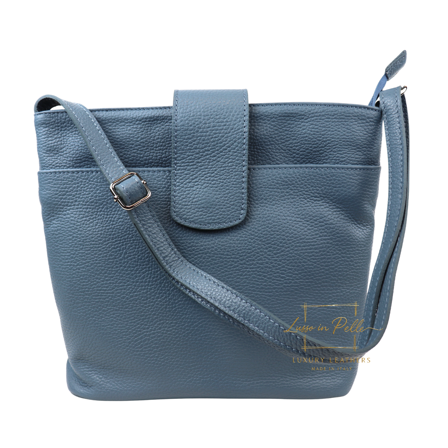 Italian Leather Shoulder/Crossbody Bag with Adjustable Straps