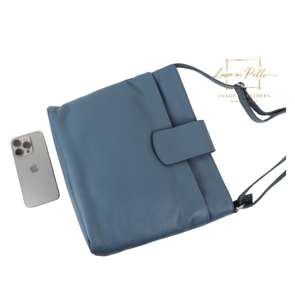 Italian Leather Shoulder/Crossbody Bag with Adjustable Straps