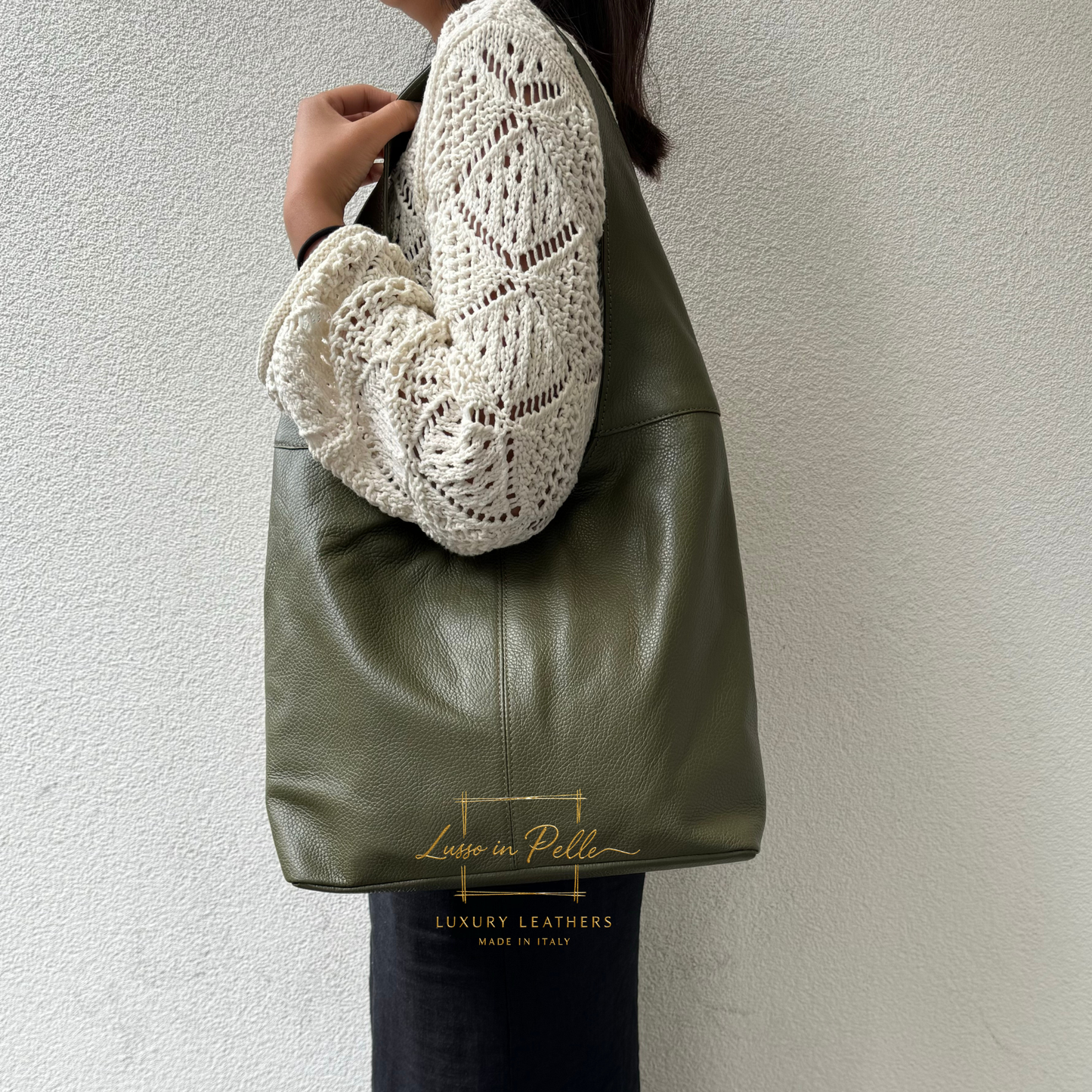 Cali Genuine Leather Hobo Bag Everyday Practical Leather Tote Bag