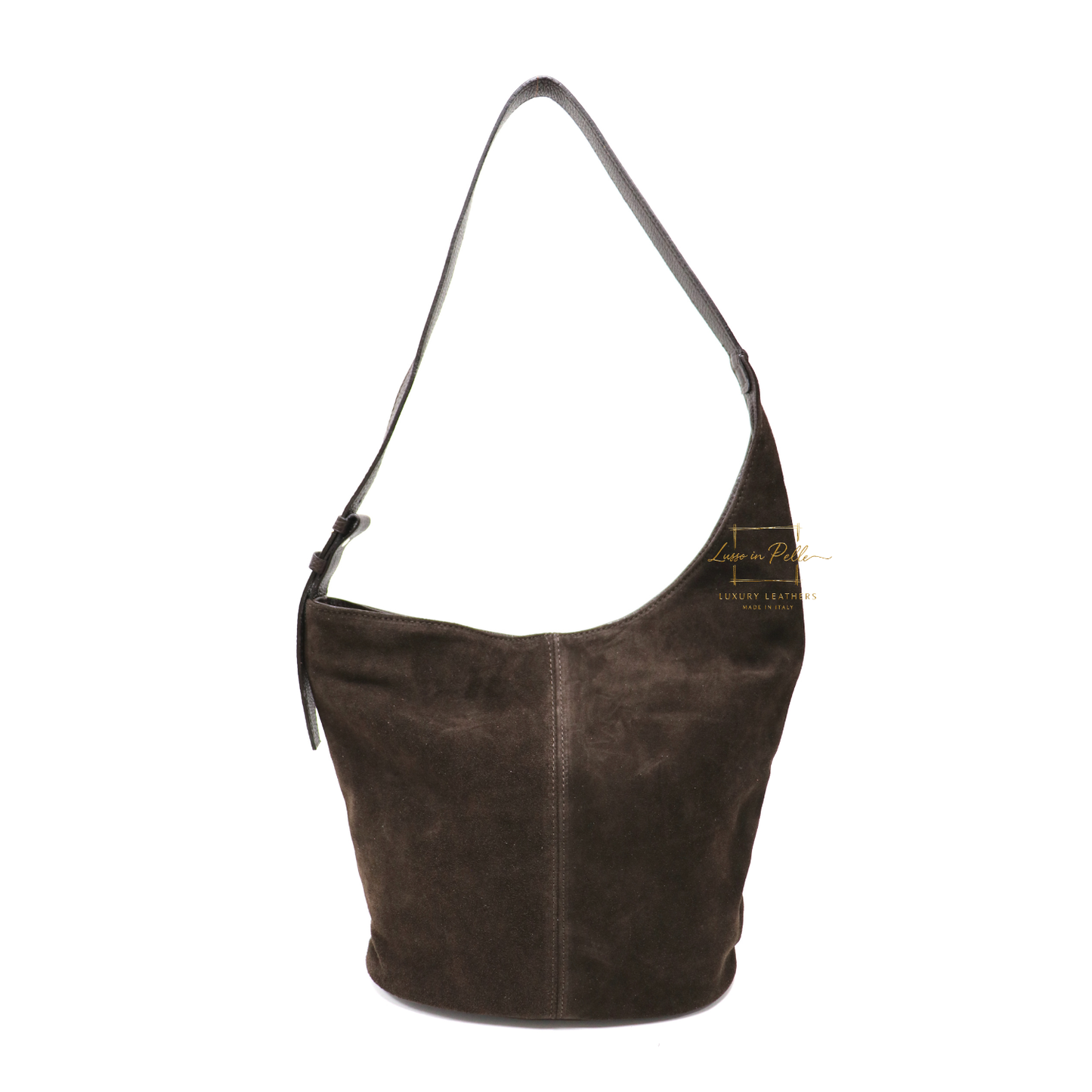 Capri Dual-Texture Bag with Adjustable Straps – Handmade Suede & Leather Purse