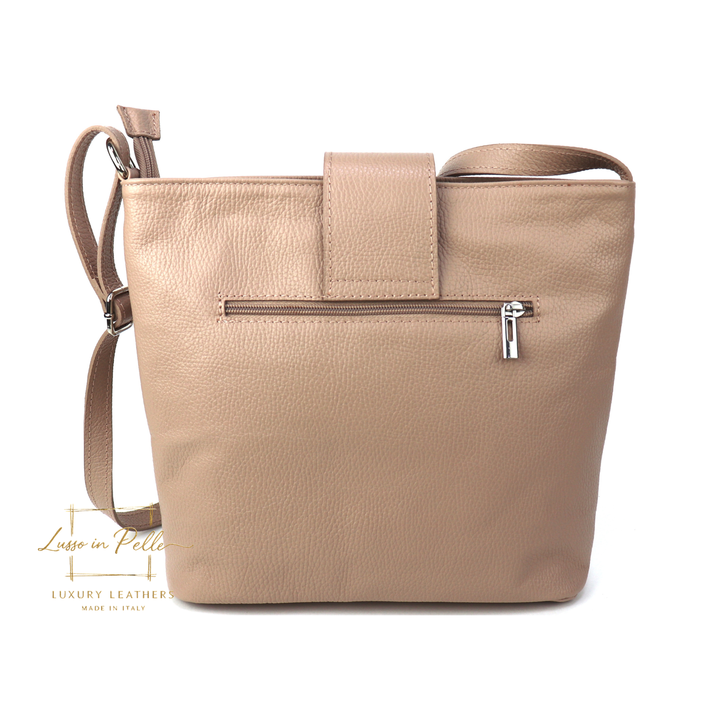Italian Leather Shoulder/Crossbody Bag with Adjustable Straps
