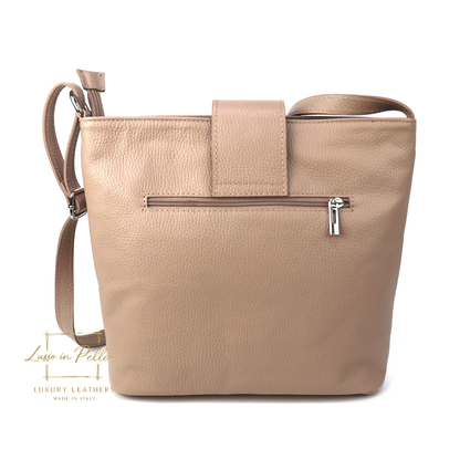 Italian Leather Shoulder/Crossbody Bag with Adjustable Straps