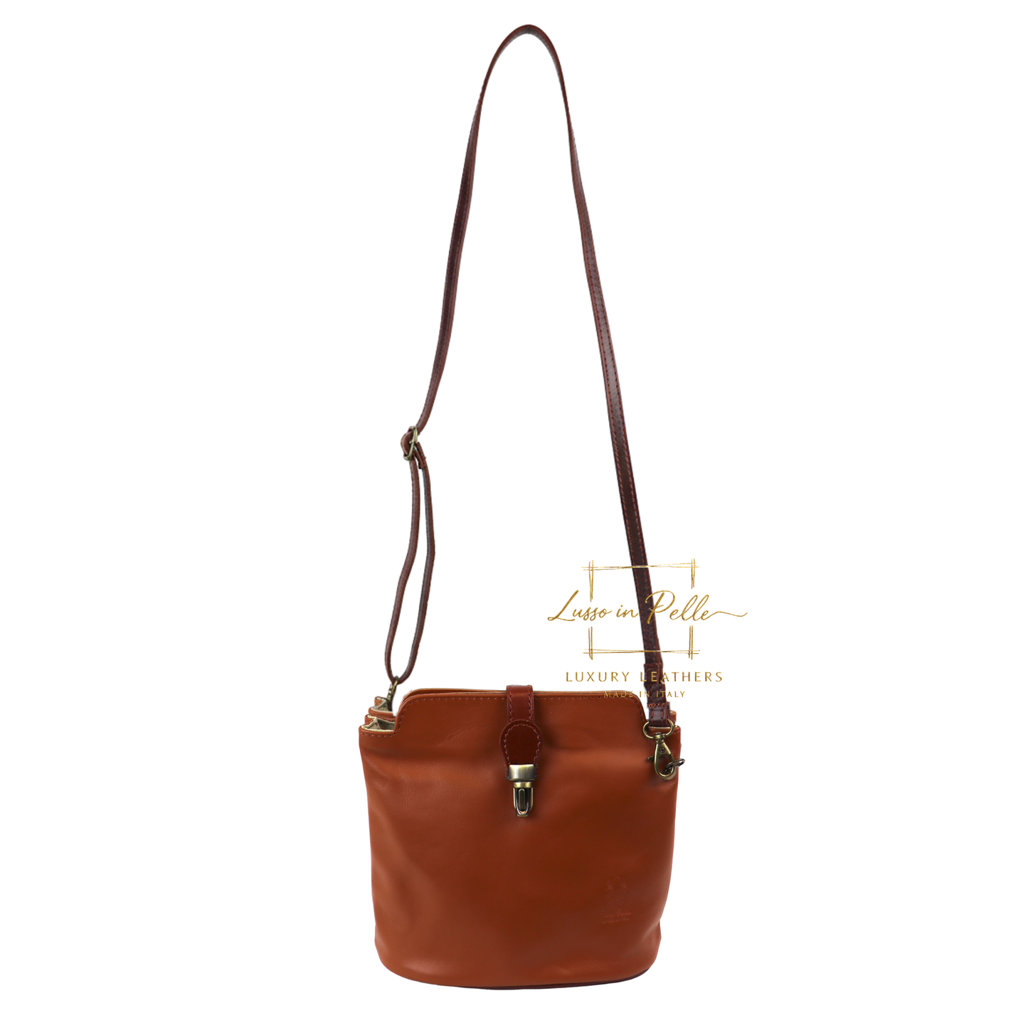 Vera Pelle Leather Crossbody Bag