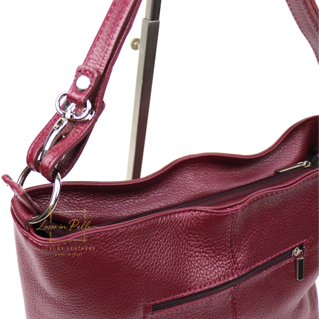 Luna Italian Leather Shoulder & Crossbody Bag