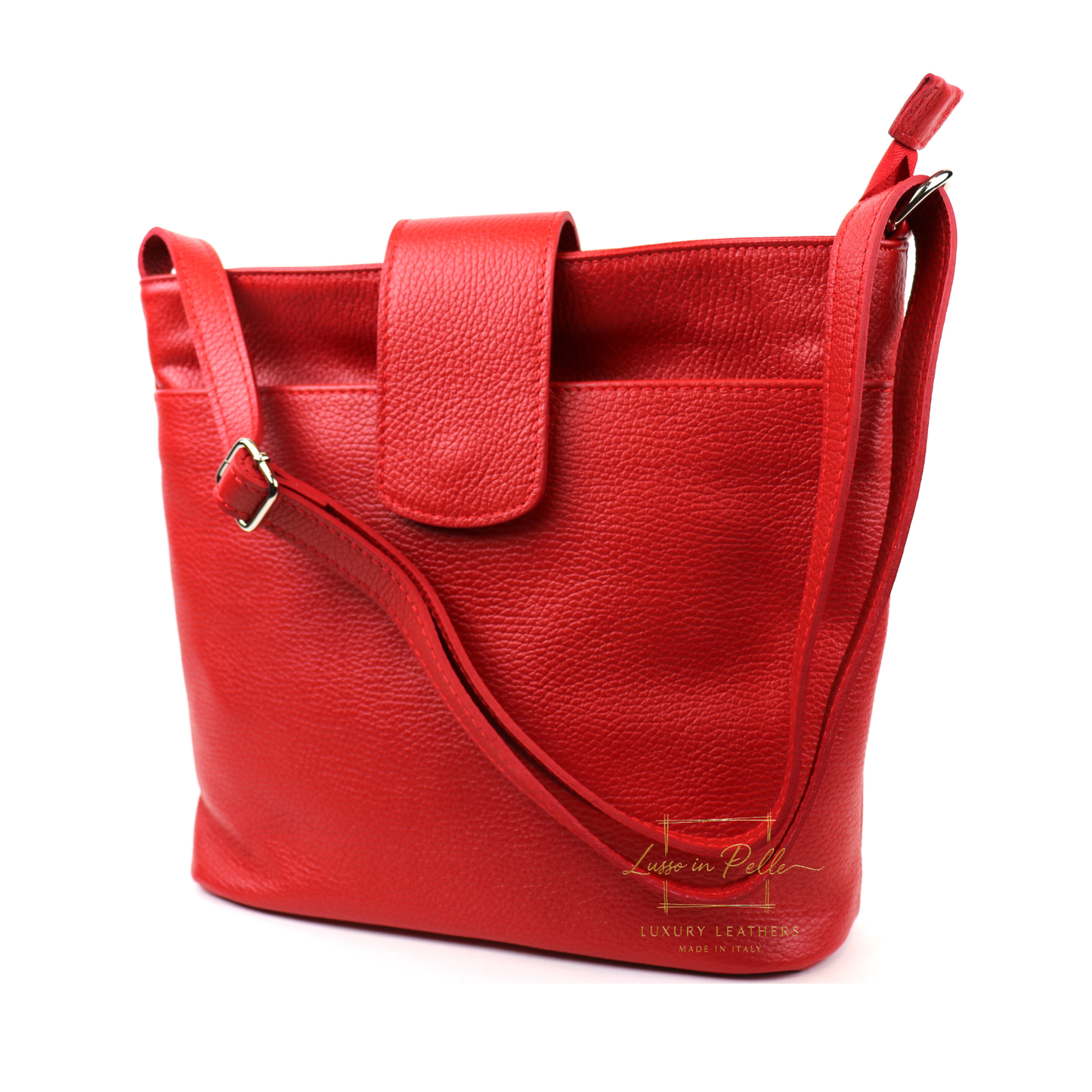 Italian Leather Shoulder/Crossbody Bag with Adjustable Straps