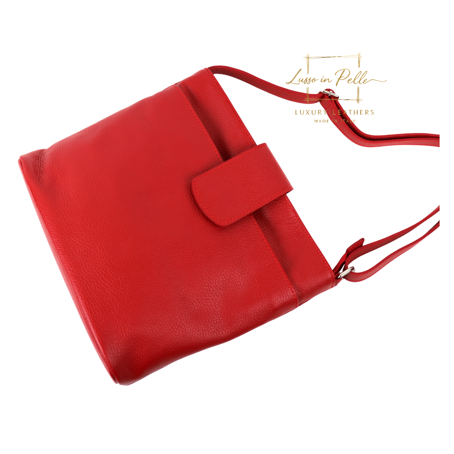 Italian Leather Shoulder/Crossbody Bag with Adjustable Straps