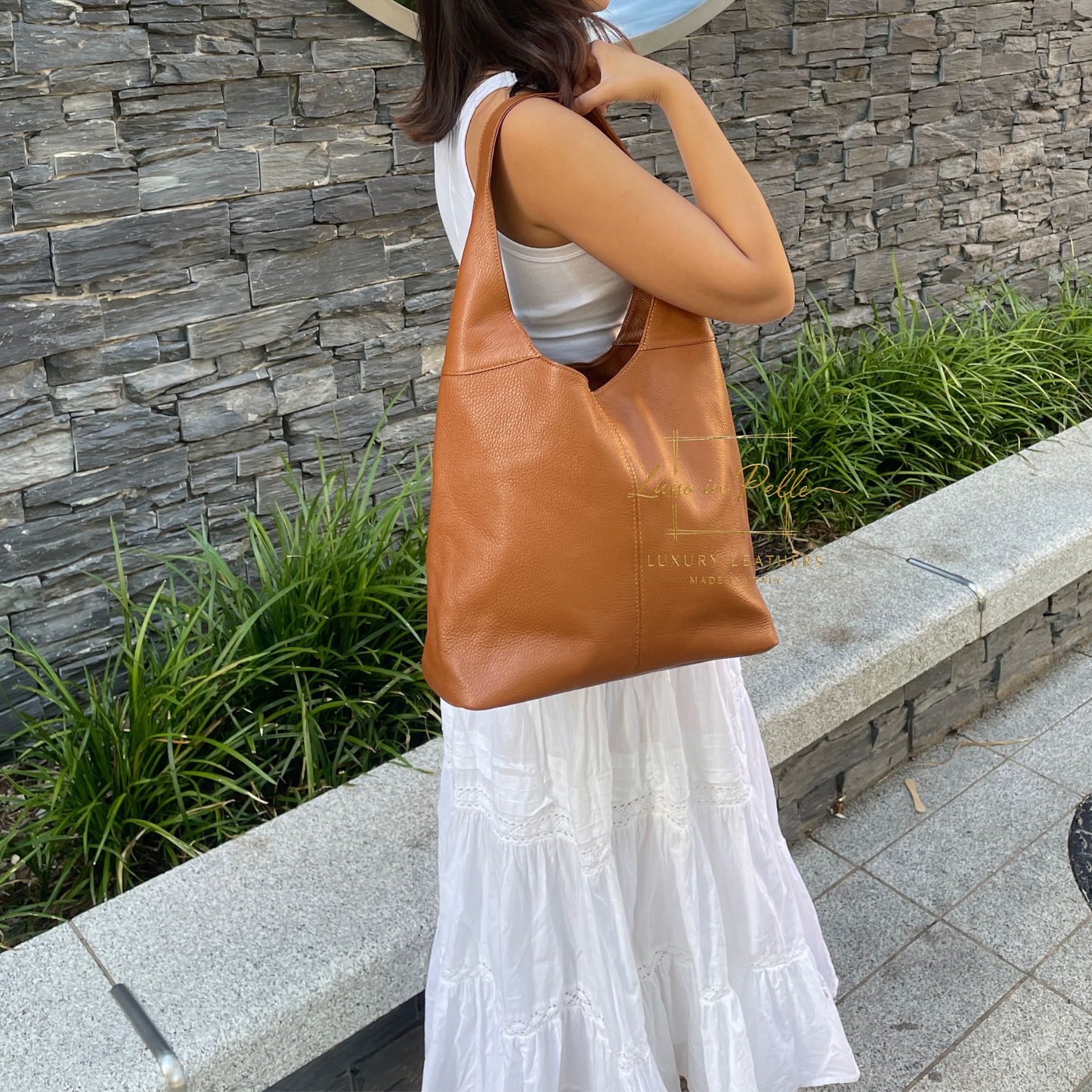 Cali Genuine Leather Hobo Bag Everyday Practical Leather Tote Bag