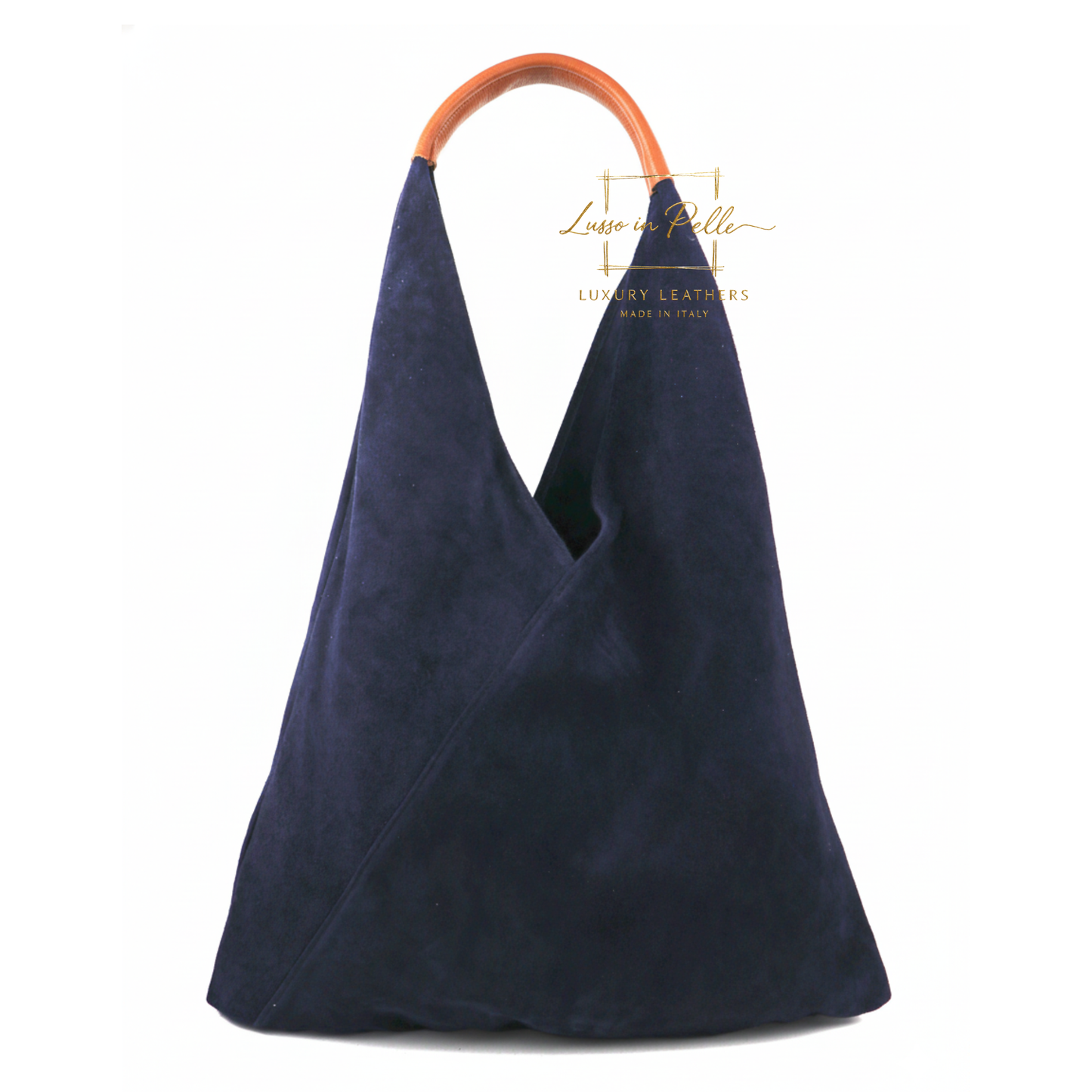 Large Genuine Italian Suede Tote Bag