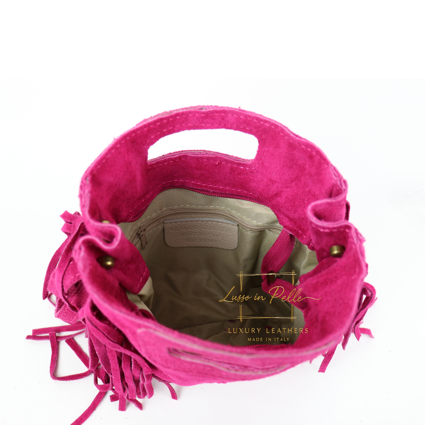 Suede Boho Tassel Crossbody Bag with Adjustable Detachable Straps