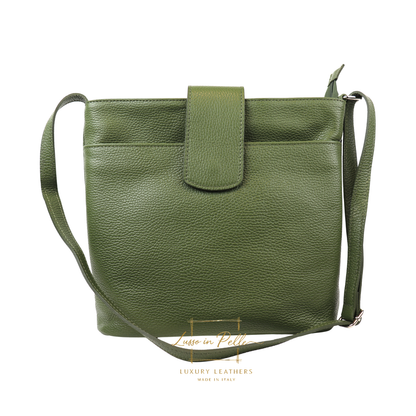 Italian Leather Shoulder/Crossbody Bag with Adjustable Straps