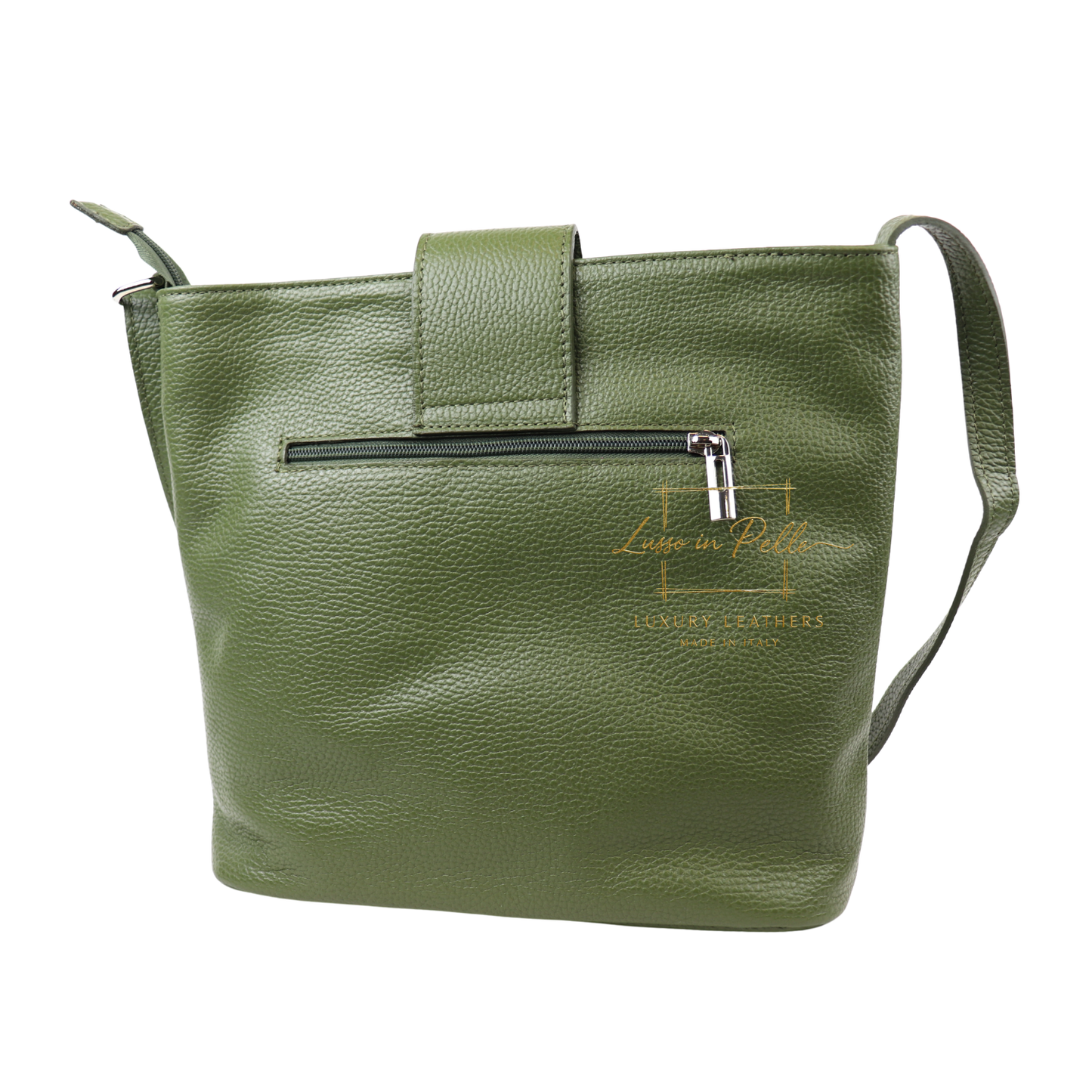 Italian Leather Shoulder/Crossbody Bag with Adjustable Straps