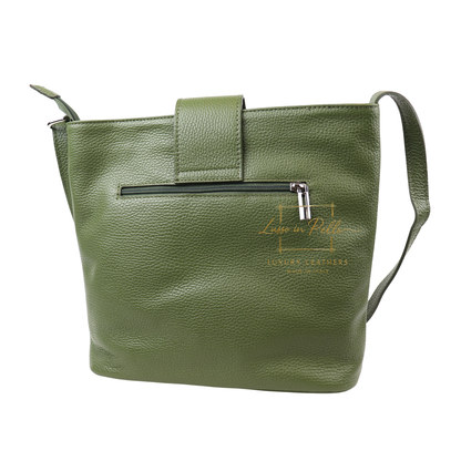 Italian Leather Shoulder/Crossbody Bag with Adjustable Straps