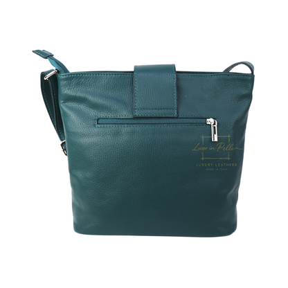 Italian Leather Shoulder/Crossbody Bag with Adjustable Straps