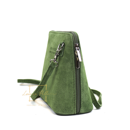 Ella Small Square Suede Crossbody Bag with Detachable Straps