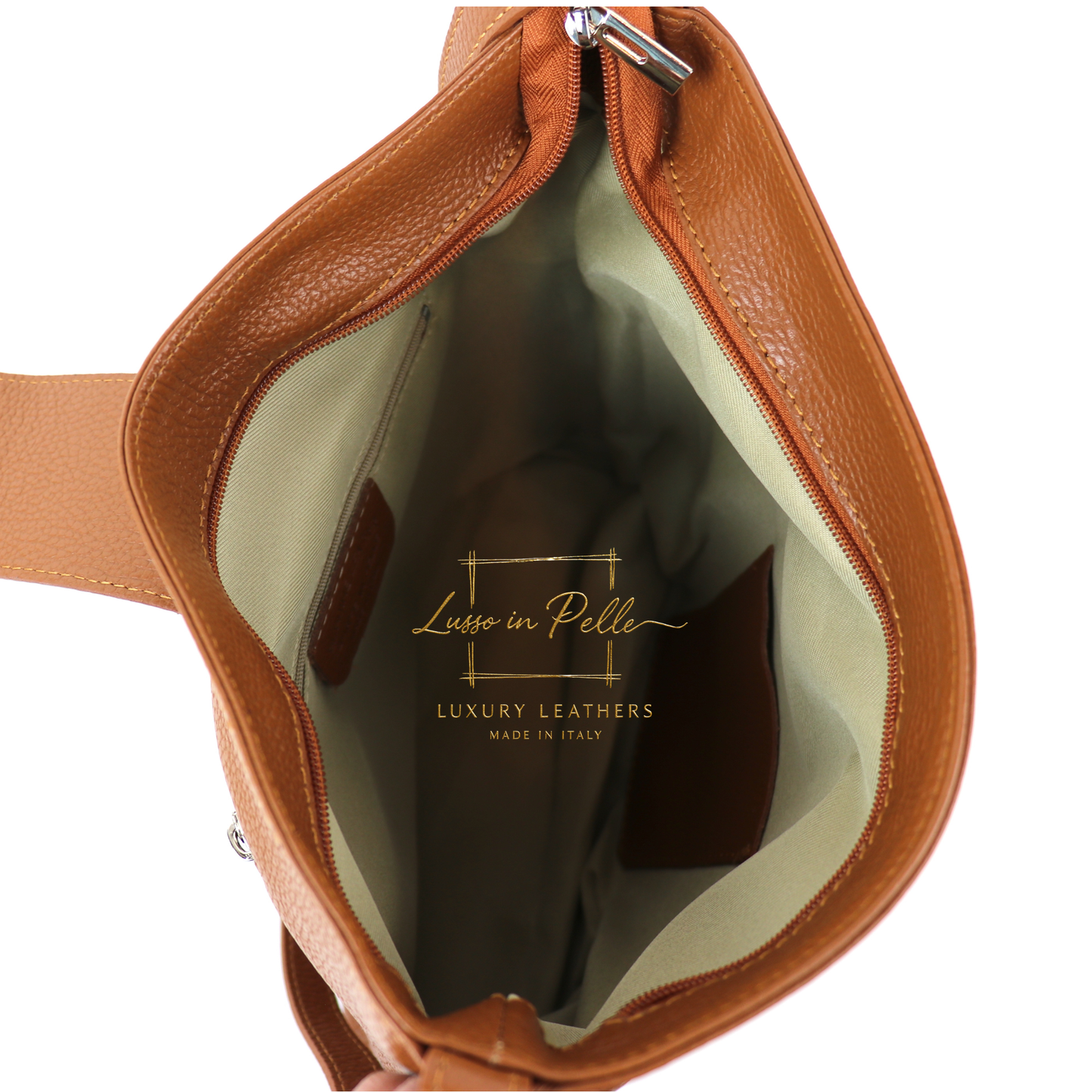 Italian Leather Shoulder/Crossbody Bag with Adjustable Straps