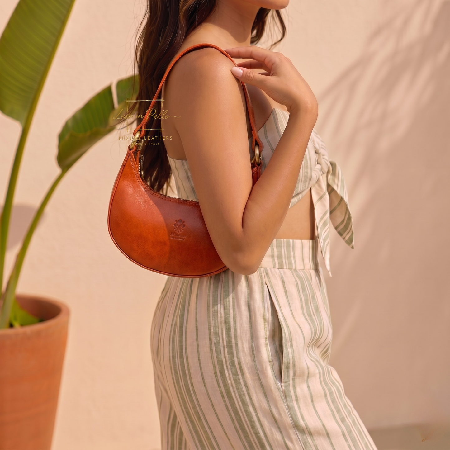 Small Structured Florence Shoulder Bag
