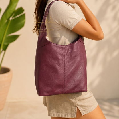 Cali Genuine Leather Hobo Bag Everyday Practical Leather Tote Bag