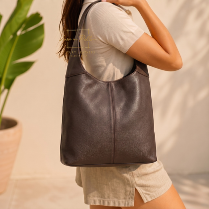 Cali Genuine Leather Hobo Bag Everyday Practical Leather Tote Bag