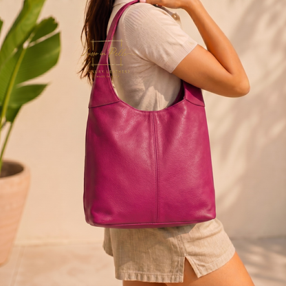 Cali Genuine Leather Hobo Bag Everyday Practical Leather Tote Bag