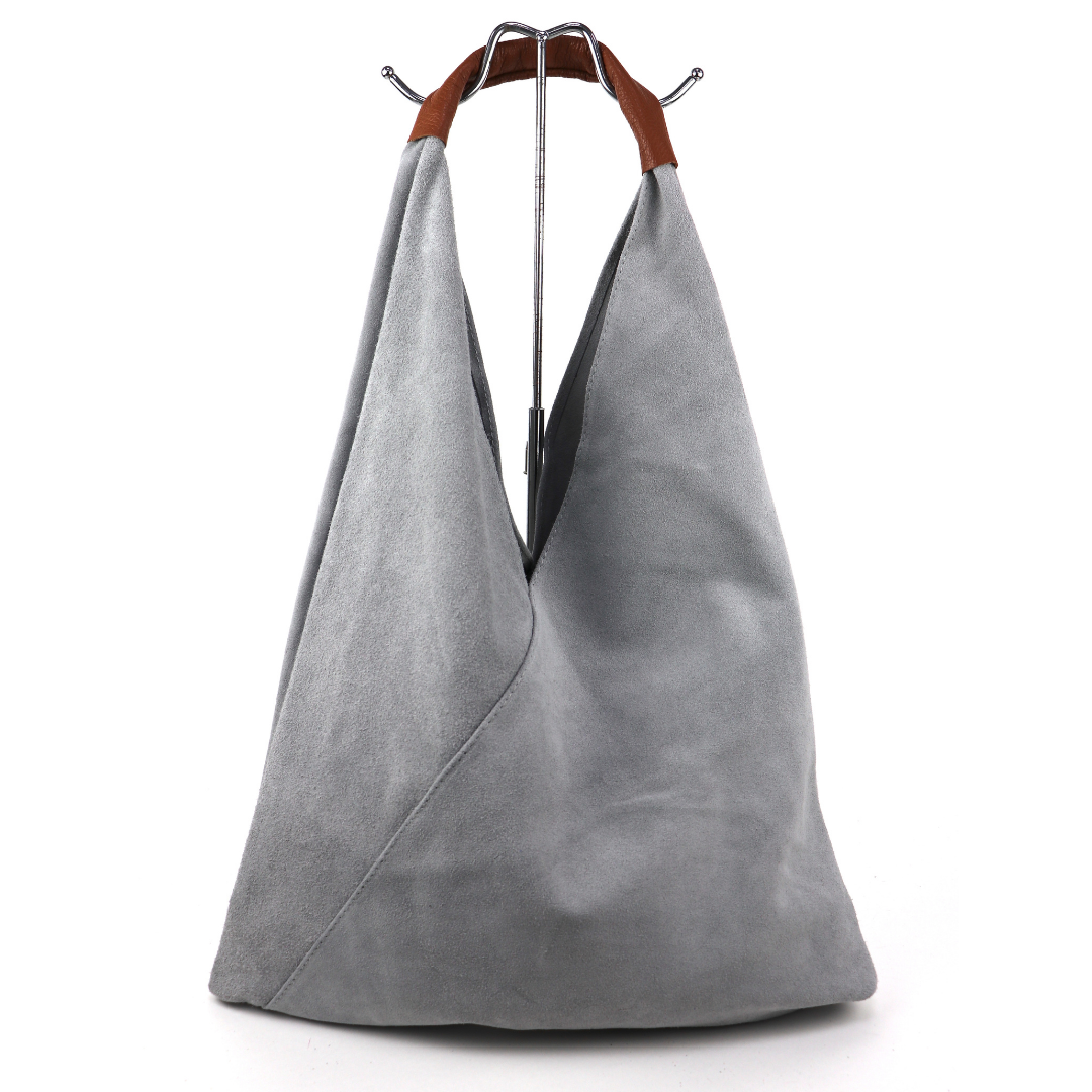 Large Genuine Italian Suede Tote Bag