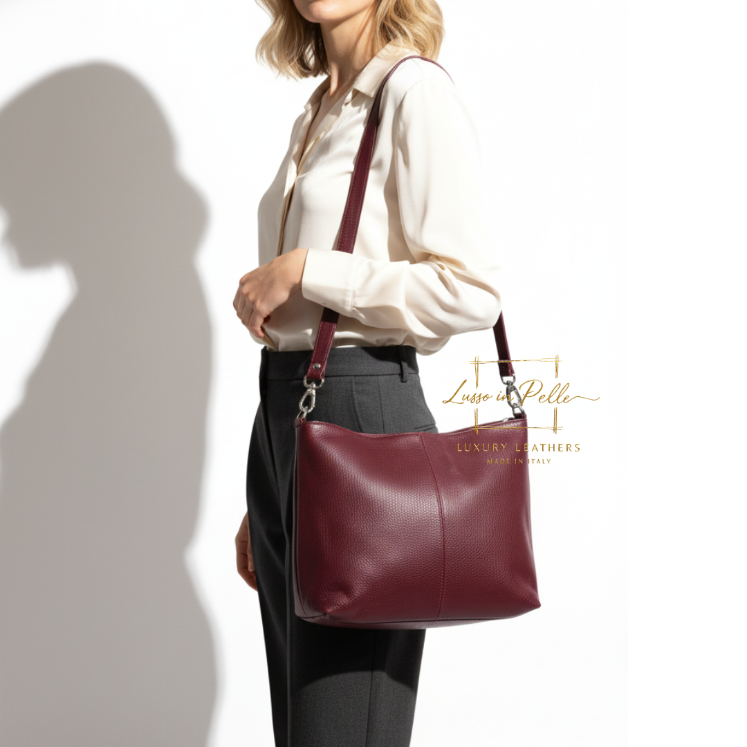 Luna Italian Leather Shoulder & Crossbody Bag