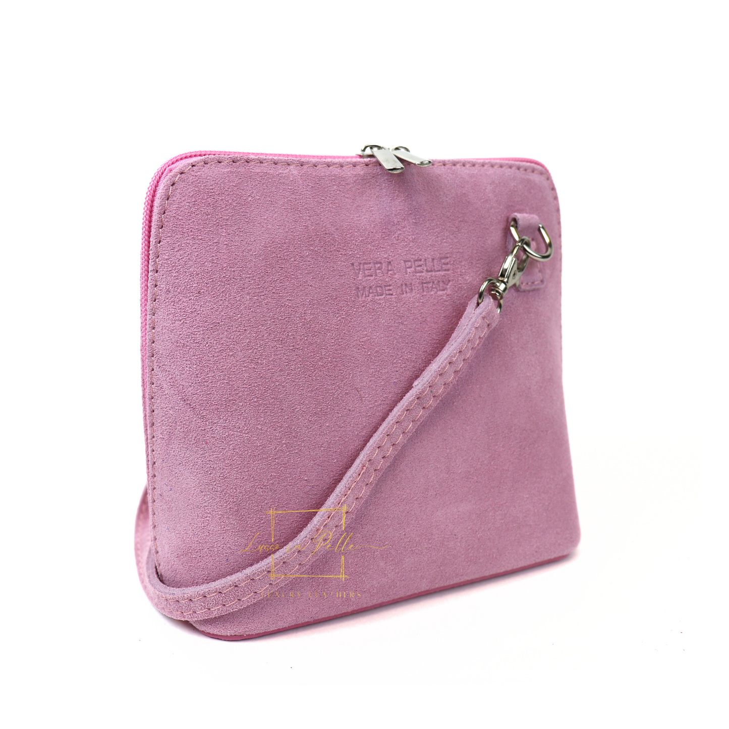 Ella Small Square Suede Crossbody Bag with Detachable Straps