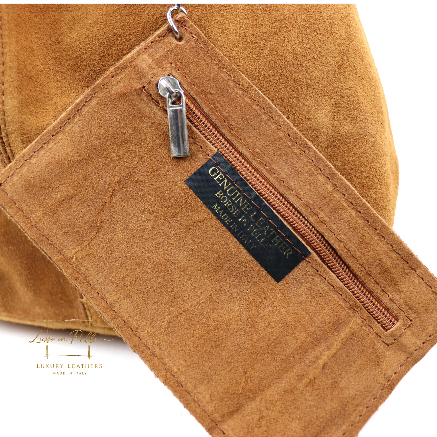 Cali Genuine Suede Hobo Slouchy Shoulder Bag