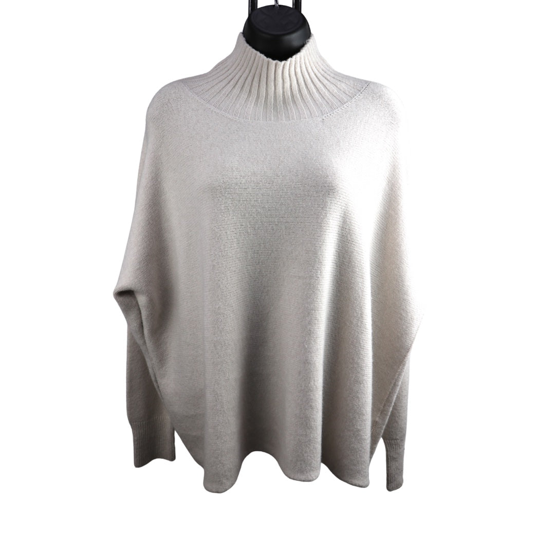 Boxy High Neck Sweater