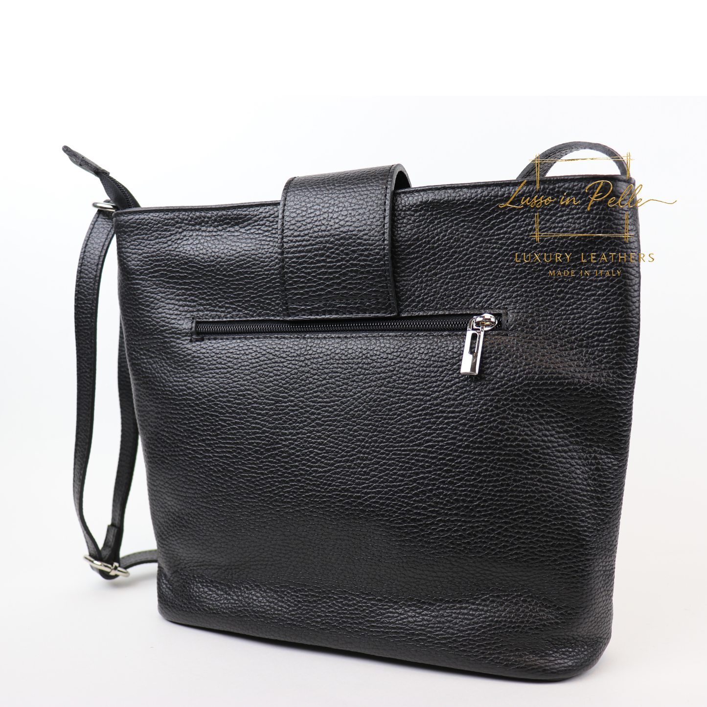 Italian Leather Shoulder/Crossbody Bag with Adjustable Straps