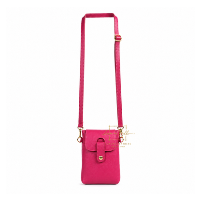 Genuine Leather Compact Phone Crossbody Bag
