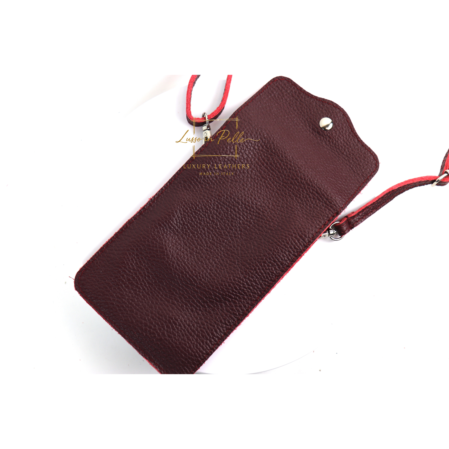 Minimalist Genuine Leather Crossbody Phone Bag
