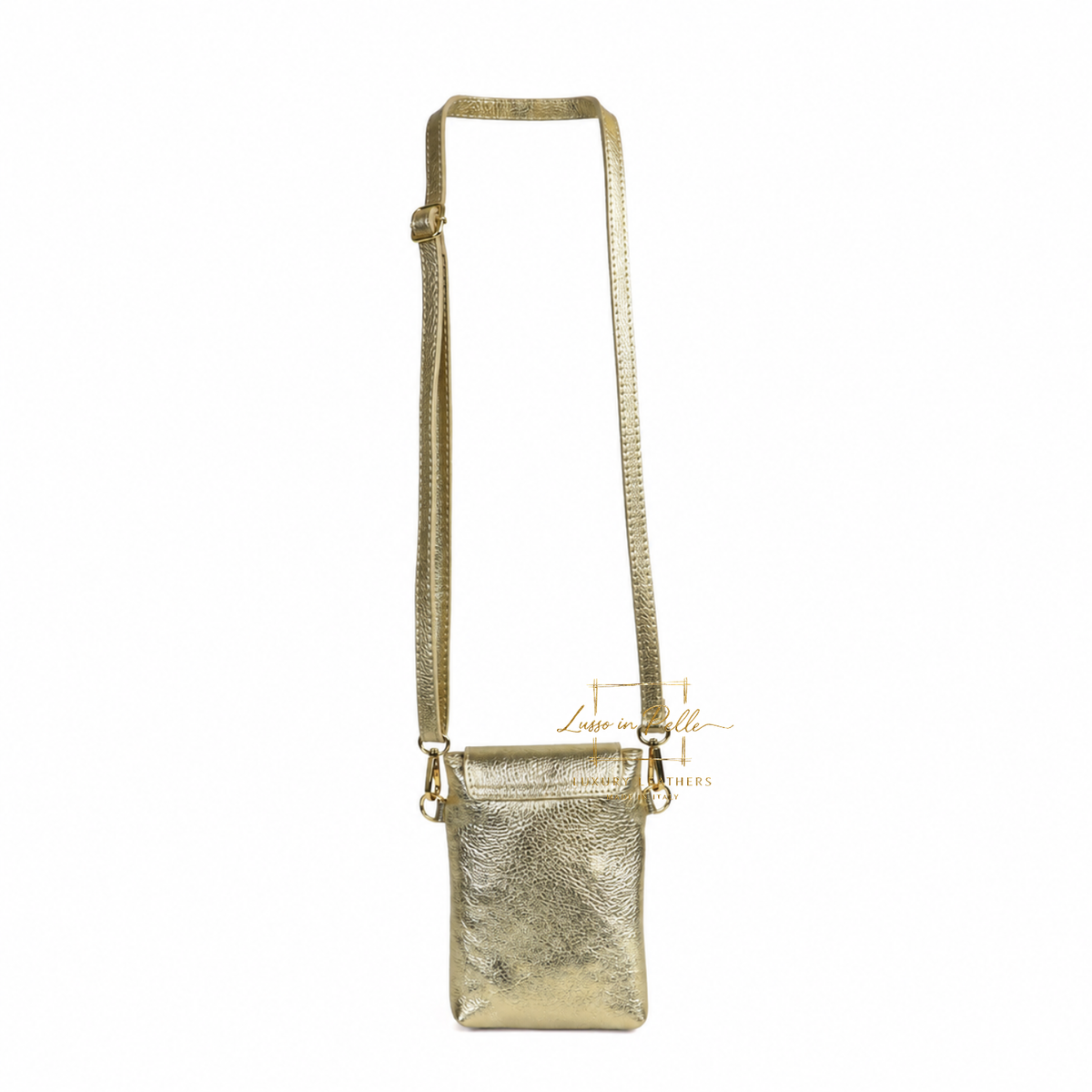 Genuine Leather Compact Phone Crossbody Bag