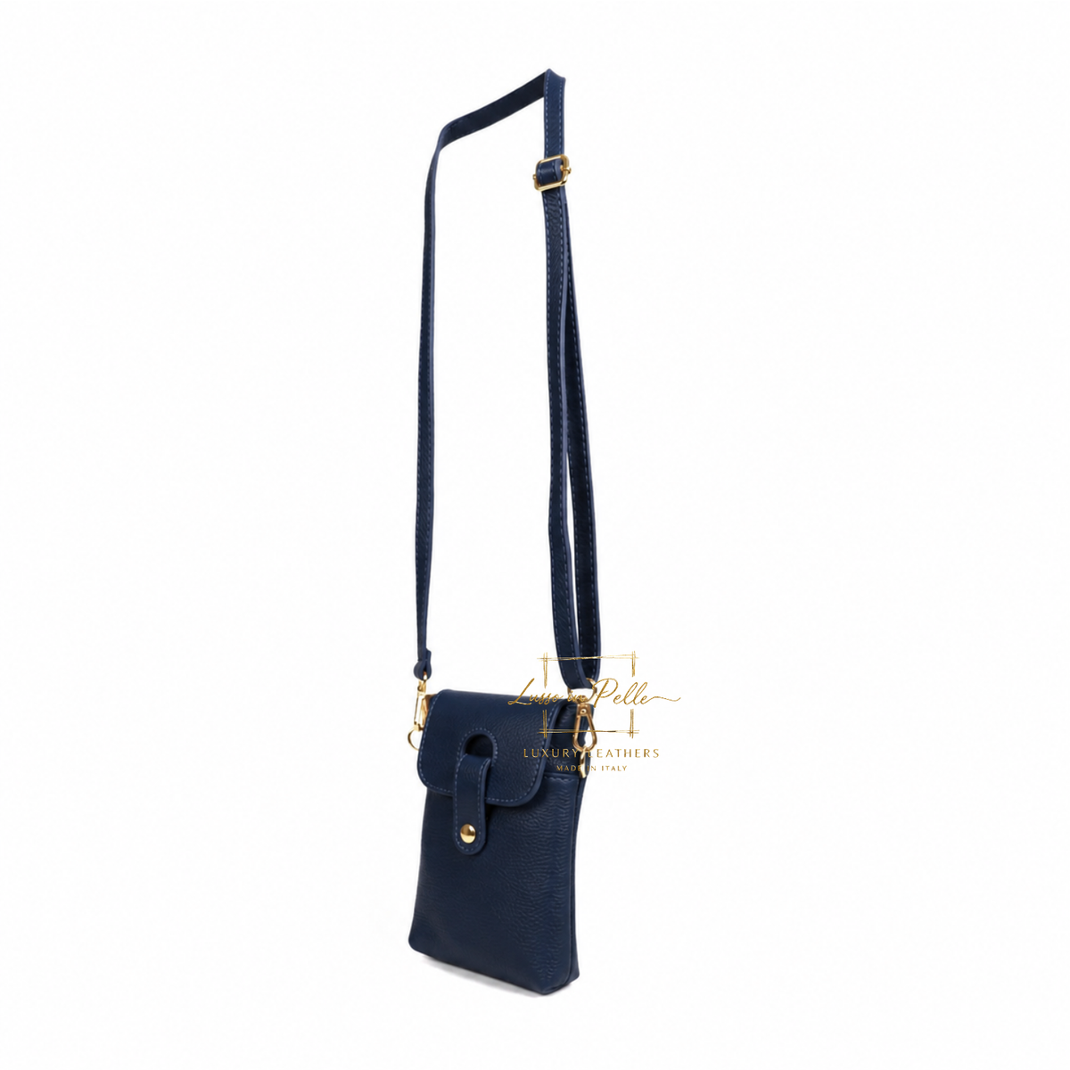 Genuine Leather Compact Phone Crossbody Bag
