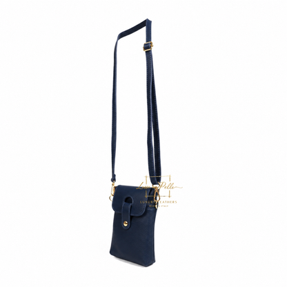Genuine Leather Compact Phone Crossbody Bag