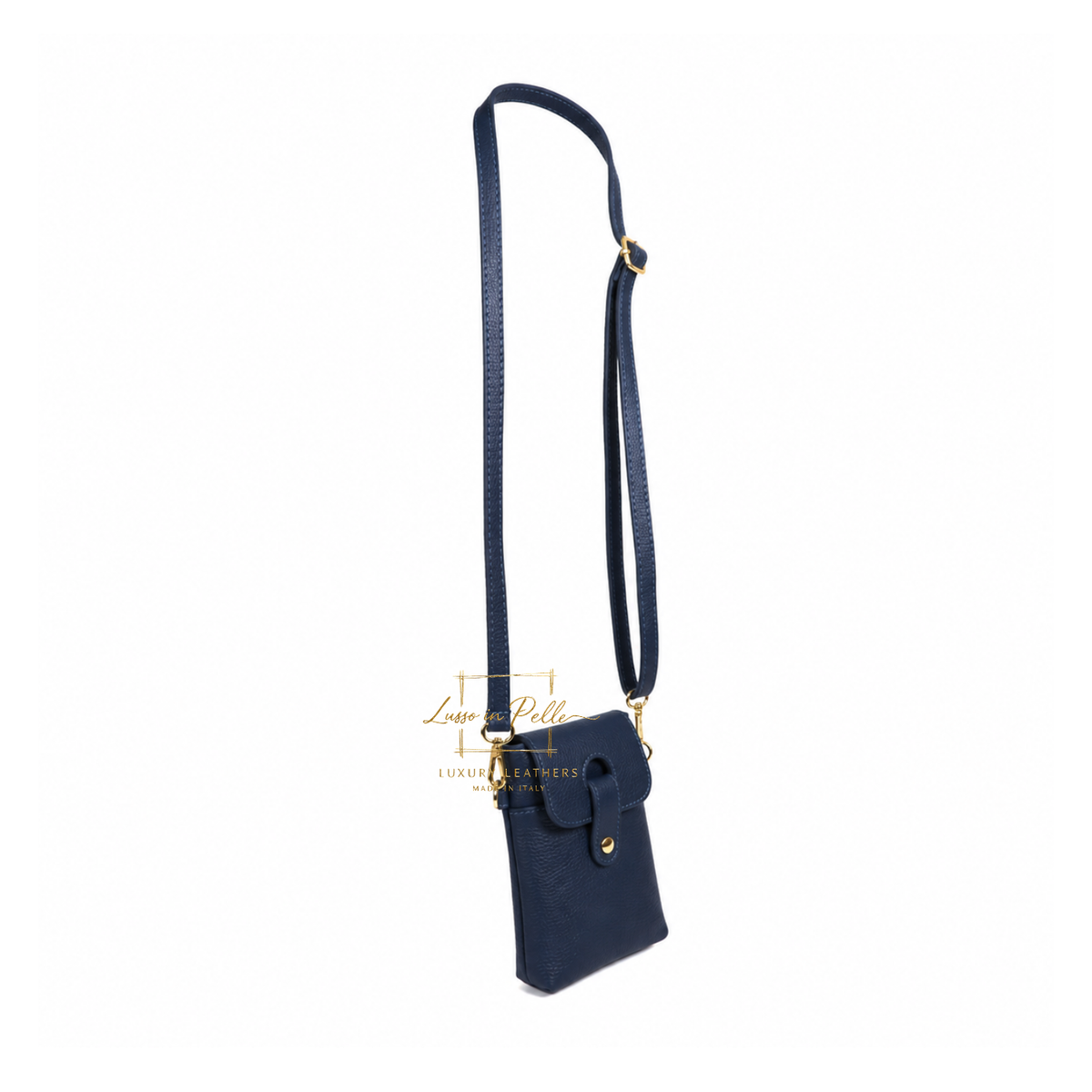 Genuine Leather Compact Phone Crossbody Bag