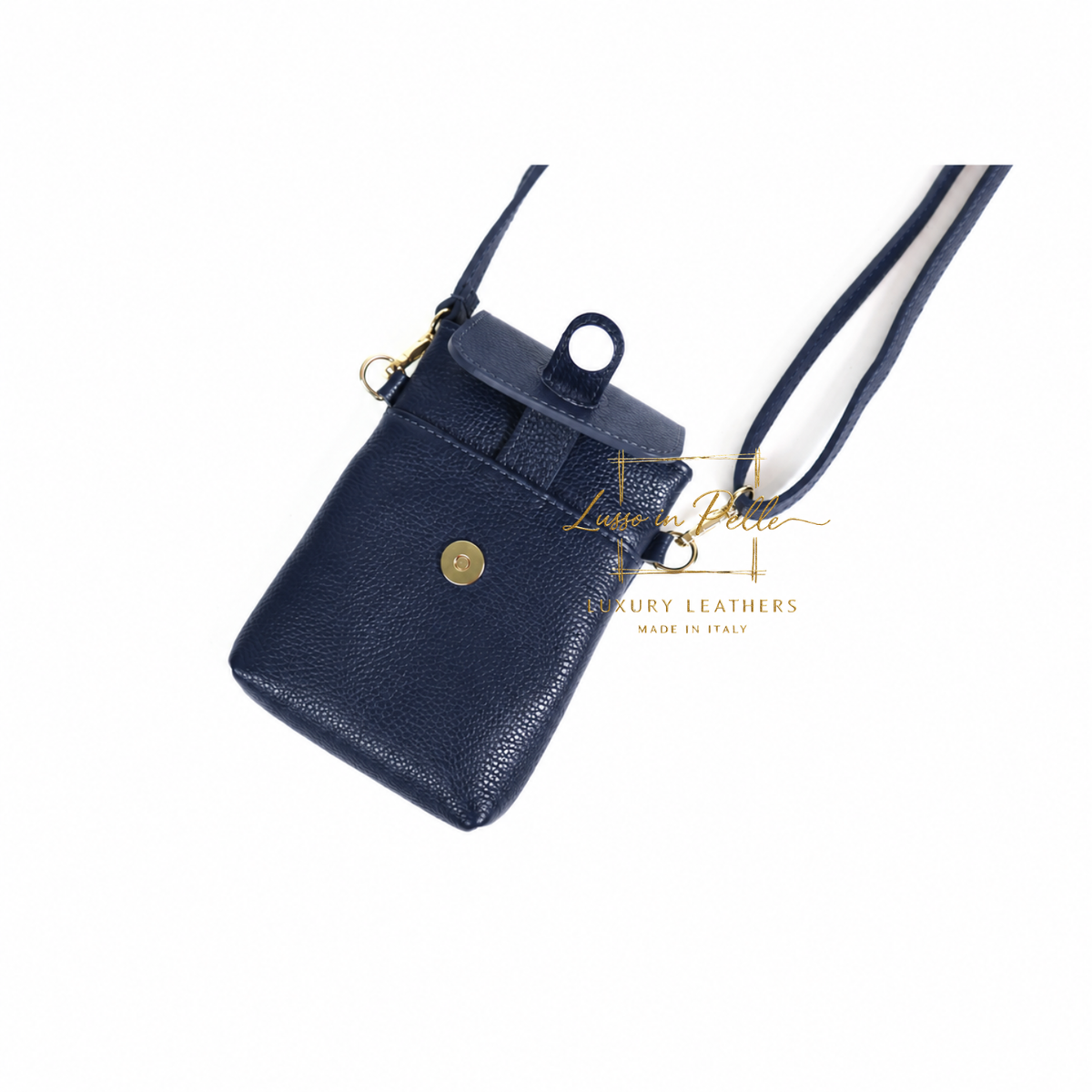 Genuine Leather Compact Phone Crossbody Bag