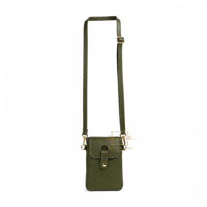 Genuine Leather Compact Phone Crossbody Bag