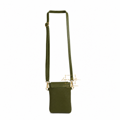 Genuine Leather Compact Phone Crossbody Bag