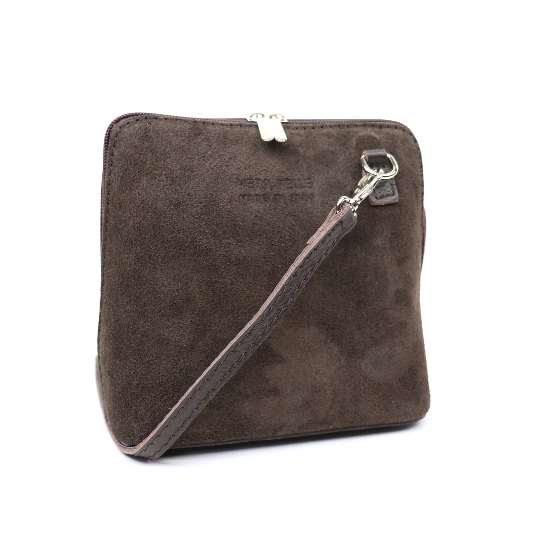 Small Suede Leather Crossbody Bag